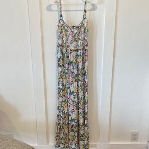 LILY ROSE floral smocked maxi dress